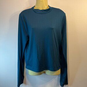 Gaze DTLA Women's Teal Blue Long Sleeve Top - Juniors XL - NWT
